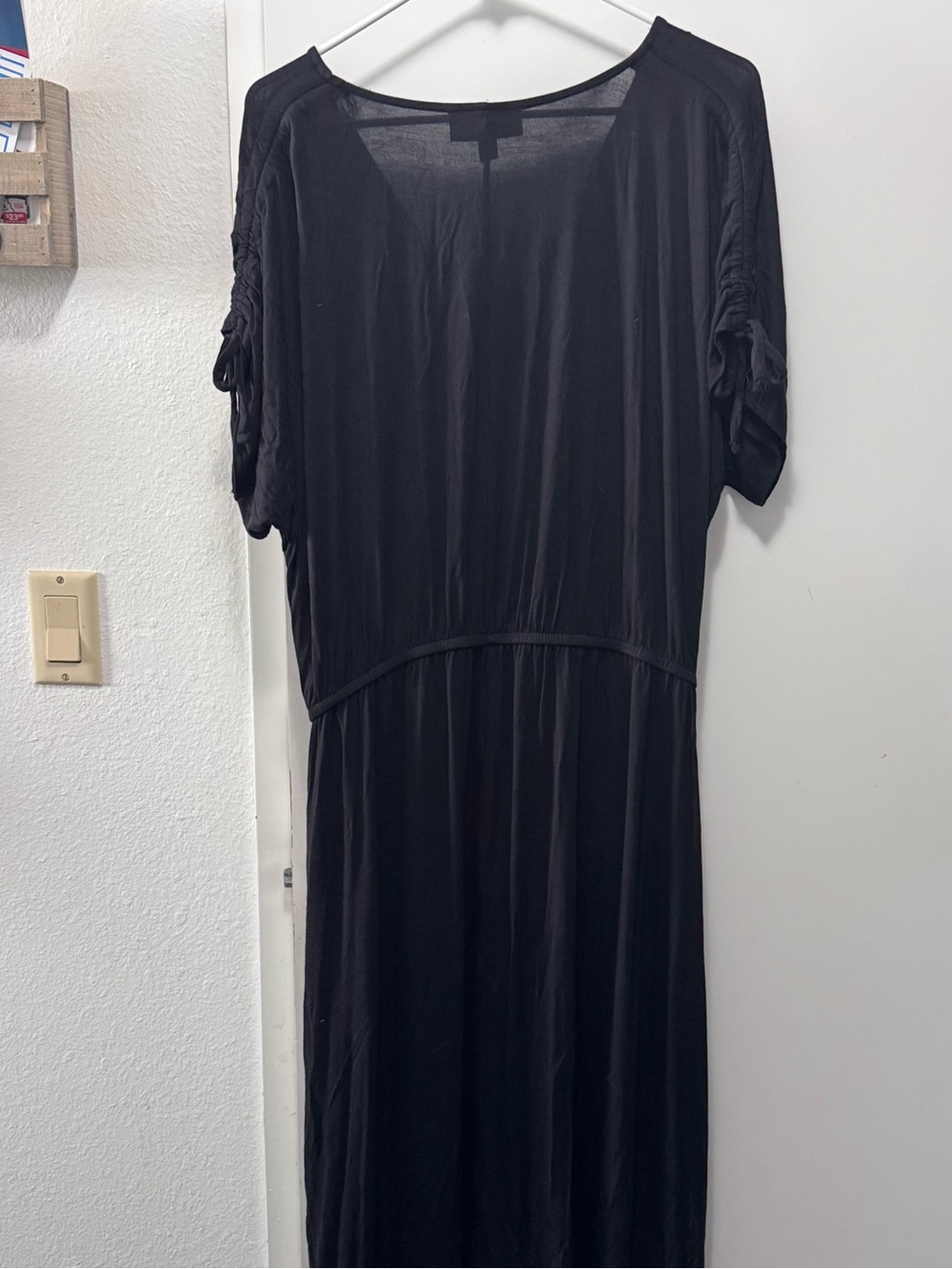 Lane Bryant Black V-Neck Midi Dress - Picture 3 of 6